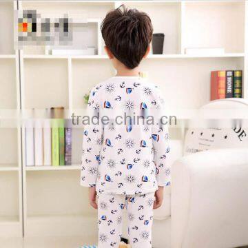 2017 Spring Korea Style High Quality Baby White Cotton Sleepwear for Kids photo-4