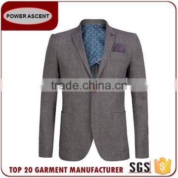 2017 Hot New Products Patch Pocket Fashion Polyester Viscose New Design Business Men Suit Custom photo-4