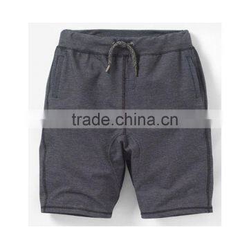 Children Boys Short Pant With Drowsting, 80% Ctn, 20% Polyester, Anthra Melange, Fleece, 250 Gsm