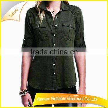 New fashion dress cotton blank t-shirt dress with pockets clothes from china