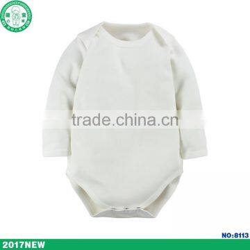 Hot Sale 100% Cotton Baby Romper Blank, Organic Cotton Baby Clothing OEM