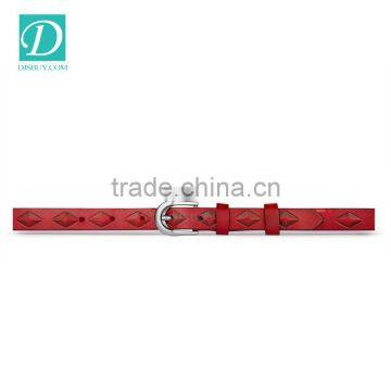 Black Colors Belts for Women Alloy Pin Buckle Genuine Leather Strap Casual Striped Belt photo-2