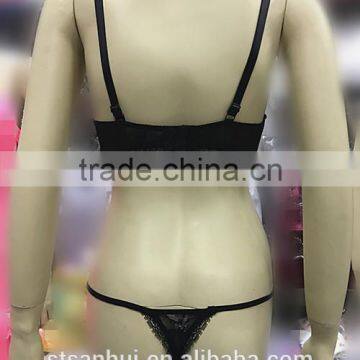 Fashion Women Top Hot Selling Transparent Lace Lingerie From Shantou Sanhui Factory photo-2