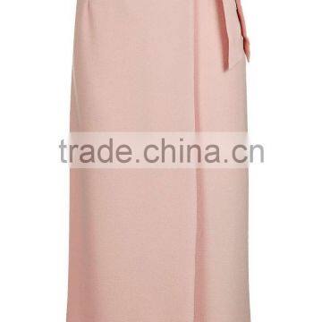 Fashion Women Wrap Tie Midi Skirt photo-2