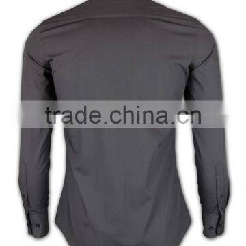 2015 Hot Sell Wholesale Men's Custom Blank Organic Cotton Shirts photo-3
