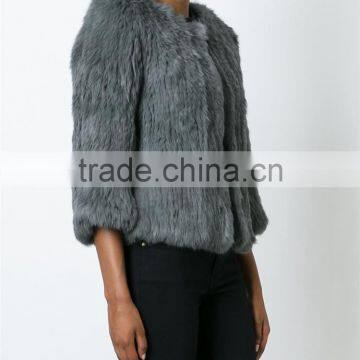 Shandao OEM Custom Winter Soft 3/4 Sleeve Fashional Luxury Fur Coat photo-3