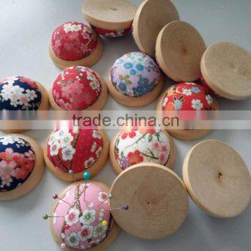 Pin Cushion With Wooden Base OEM Service photo-4