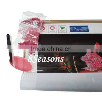 Pink Flower Pattern Embroidery Diamond &Rhinestone Painting DIY Kit Cross Stitch For Living Room photo-2