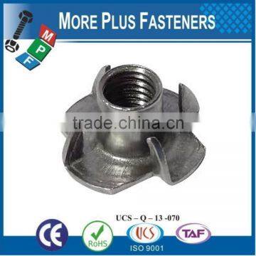Made in Taiwan Standard Heavy Duty Three or Four Prong Tee Nuts With Internal Thread photo-3