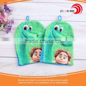 High Quality Cute Baby Wash Mitts Bath toy/mitt/wash Terry Cloth For Boy/girl/baby