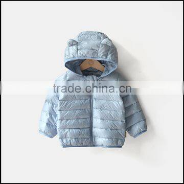 light fabric portable keep warm baby down jacket