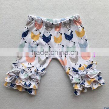 Hot sale baby girls fashion shorts kids summer ruffle clothes shorts cotton knitted children short pants