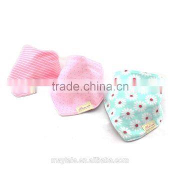 3 PACK baby bandana droll bibs with snaps