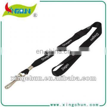 Black Colour Single /Double Side Polyester Lanyards