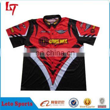 custom 100% polyester sublimated motor cycling jerseys/auto racing team tee shirts/jerseys wear