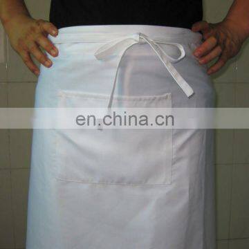 restaurant waiter white waist apron with pocket