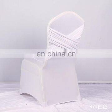 Wedding or Banquet White Chair Covers Spandex Fabric