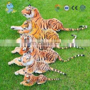 ICTI factory high quality customized large realike stuffed and soft tiger toy