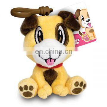 Lifelike Cheap Cute 10cm Custom Stuffed Animal Soft Dog Plush Keychain photo-3