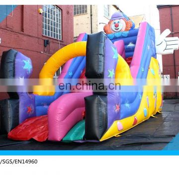 giant inflatable clown slide/inflatable slip n slide for adult