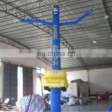 Attractive 6m Single Leg Car Wash Air Dancer Inflatable Sky Dancers With Letters