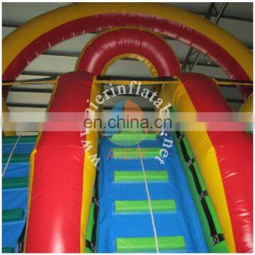 Aier Giant Hot Sale Blue Outdoor Inflatable Water Slide With Pool photo-5