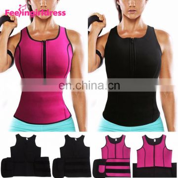 Shaping Abdomen Control Slimming Saunaweater Neoprene Vest Women Body Shaper