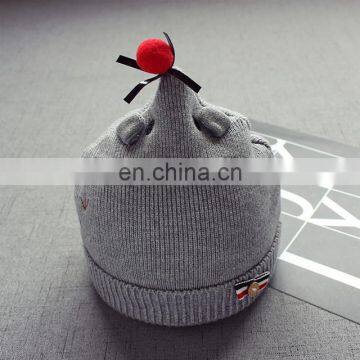 Cute New Fashion Baby Caps Woolen Trendy Cartoon Hats photo-4