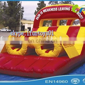 inflatable track obstacle course / inflatable obstacle course portable / obstacle track course inflatable game