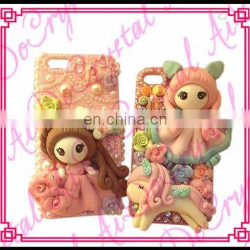 Aidocrystal new Arrival 3D girl Design Silicon Mobile Phone Accessories Case Cover