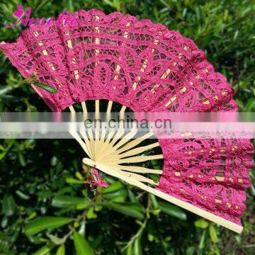 Wholesale Victoria Design Wooden Flamboyant Branded Hand Fan