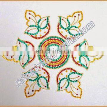 Rangoli Indian handicrafts diwali floor decoration