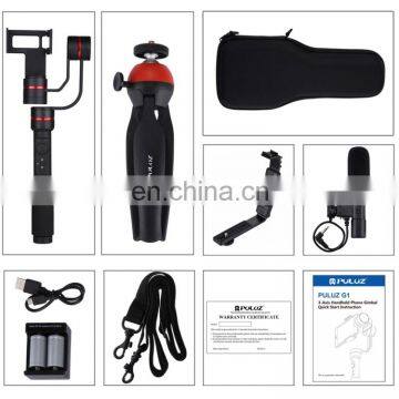 PULUZ G1 3-Axis Stabilizer Handheld Gimbal With Clamp Mount and Tripod Holder + L-Shape Bracket + Video Microphone photo-3