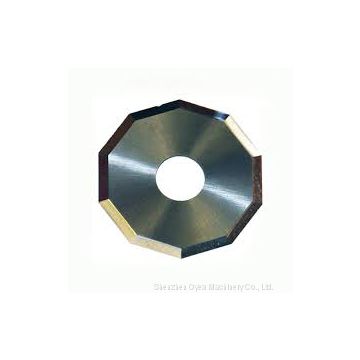 Decagon rotary knife blades