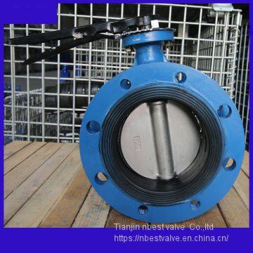 Short series flange butterfly valve for sea water with JIS5K/10K