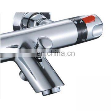 Hot sale public bathroom in-wall brass automatic thermostatic shower faucet