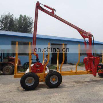 MAP 2Ton wheel loader with 8ton log crane trailer