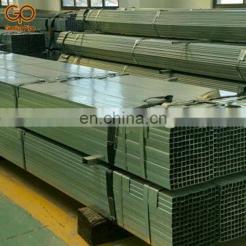 Factory hot sale 2.5 inch 40x80 Q235 pre galvanized square rectangular steel pipe