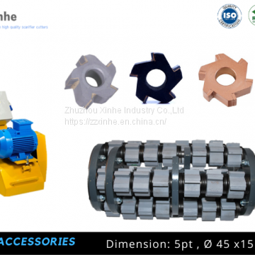 Scarifier Parts & Accessories, Tungsten Carbide Scarifier Milling Cutter For Removing Painted Lines