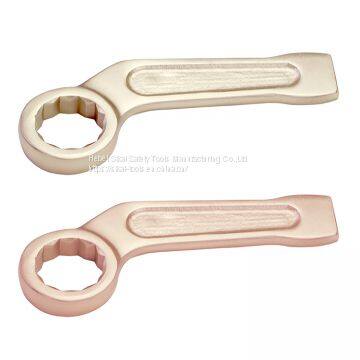 AlCu anti spark hand tools aluminum bronze bent handle box end striking wrench