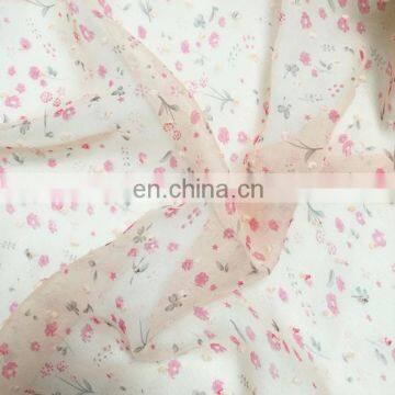 Custom Print Soft 100% Polyester Chiffon Fabric For Dress