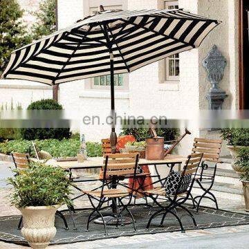 Outdoor Waterproof Black and White Striped Rugs Woven by Machine photo-3