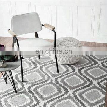 MACHINE KNITTED MICRO FIBER RUG - M502 GREY Contemporary MODERN DESIGN photo-4