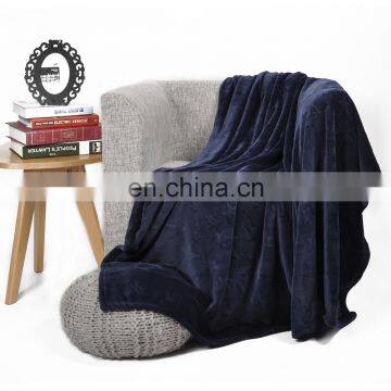 Stars Printed Navy Coral Blanket Air-Conditioned Lively Office Nap Cover Fleece Blanket Throw