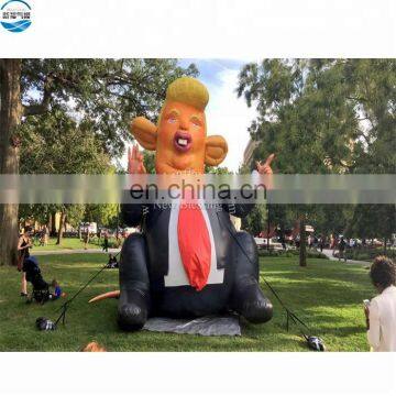 PVC/ Oxford cloth big inflatable trump rat ballon in Philadeplphia NB006-2