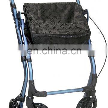 Aluminum Lightweight Foldable Rollator Seat Four Wheel Adult Rollators Walker With Footrest Wheelchair 83.5-98.7cm TWA-9269 10cm photo-6