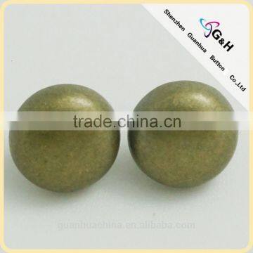 alloy button with bottom loop
