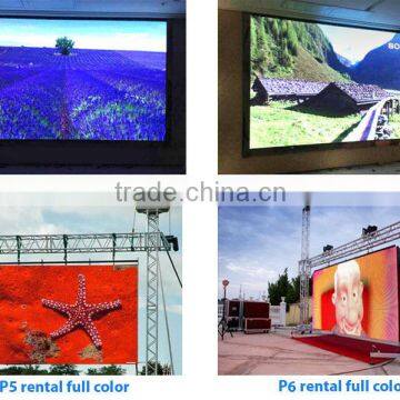 Hot sale super slim aluminum profile for good price P3 P4 P5 P6 P7.62 Shenzhen LED indoor full color rental video display panel