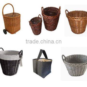 Wicker Basket For Firewood or Sundries