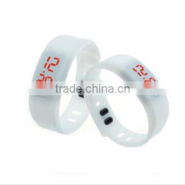 New Colorful Mens Womens Silicone LED Rubber Bracelet Touch Digital Wrist Watch photo-5